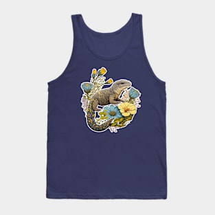 Water Colour Lizard Tank Top